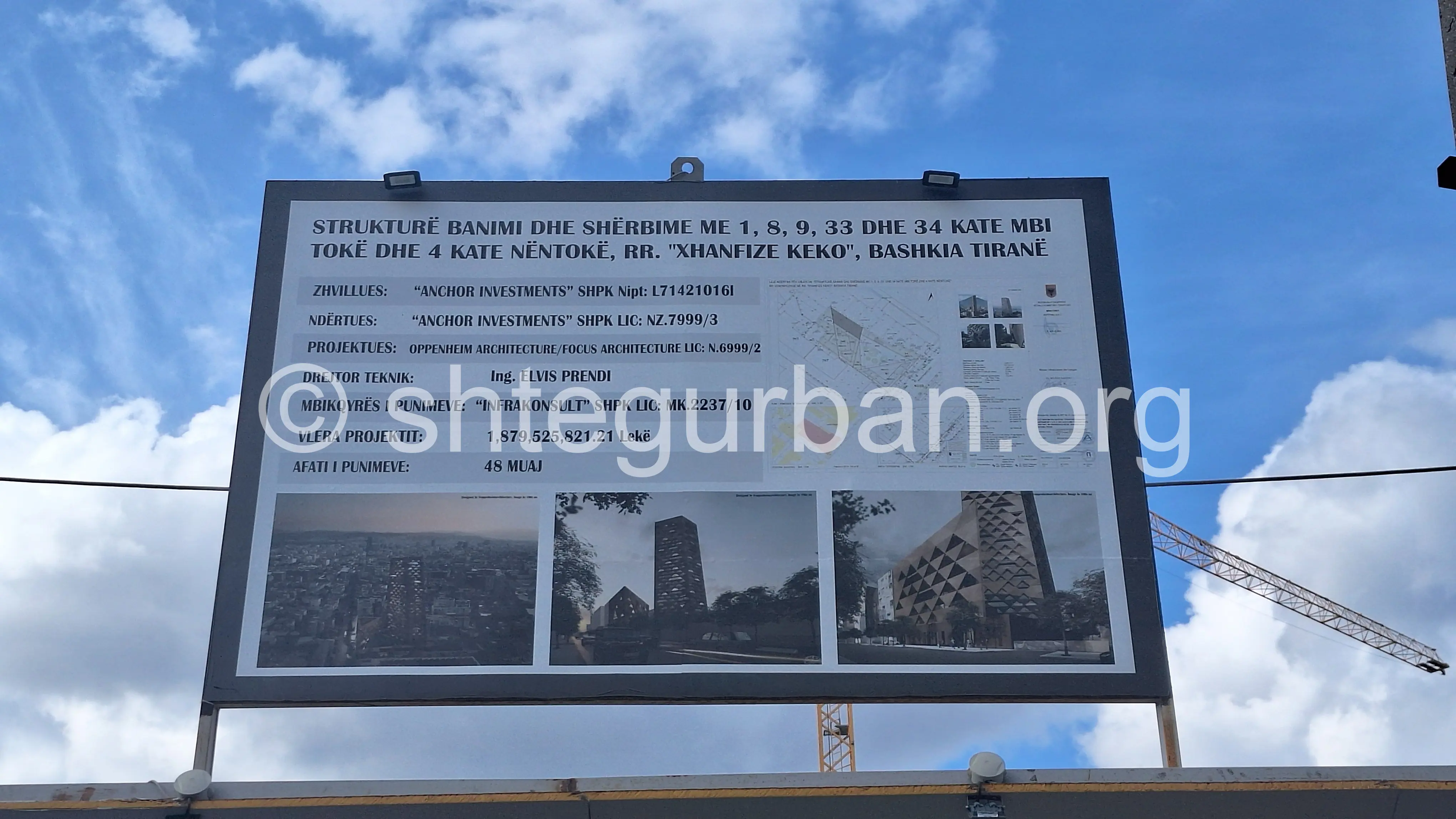 Urban construction, Tirana